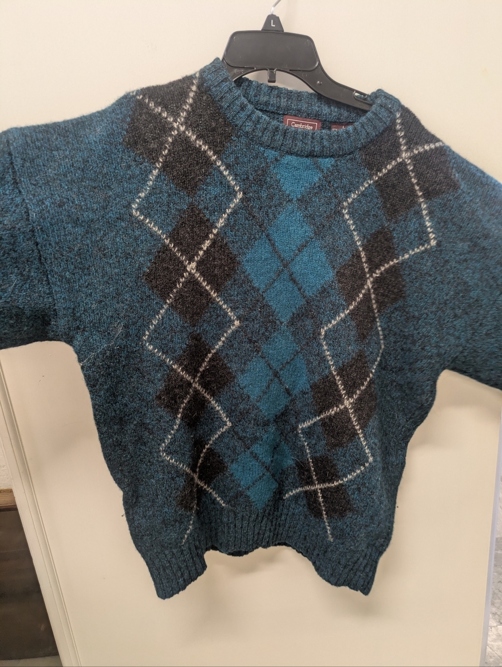 Vintage Shetland Wool Mens Sweater Large